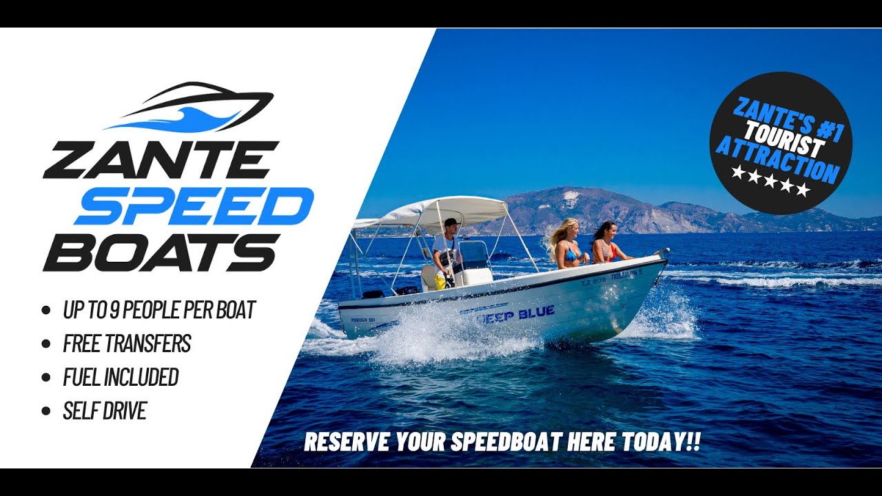 Zante Speed Boats Rental Self Drive Boat Hire Zakynthos